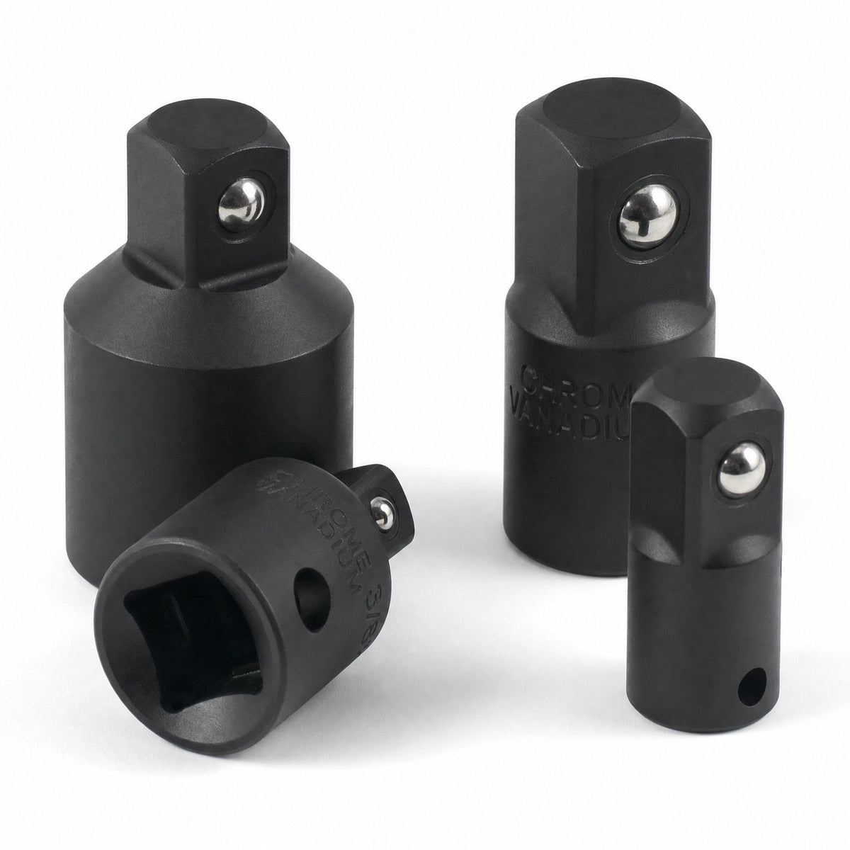 4 Pack Air Impact Socket Adapter Set 3/8" to 1/4" 1/2 inch Drive Ratchet Reducer