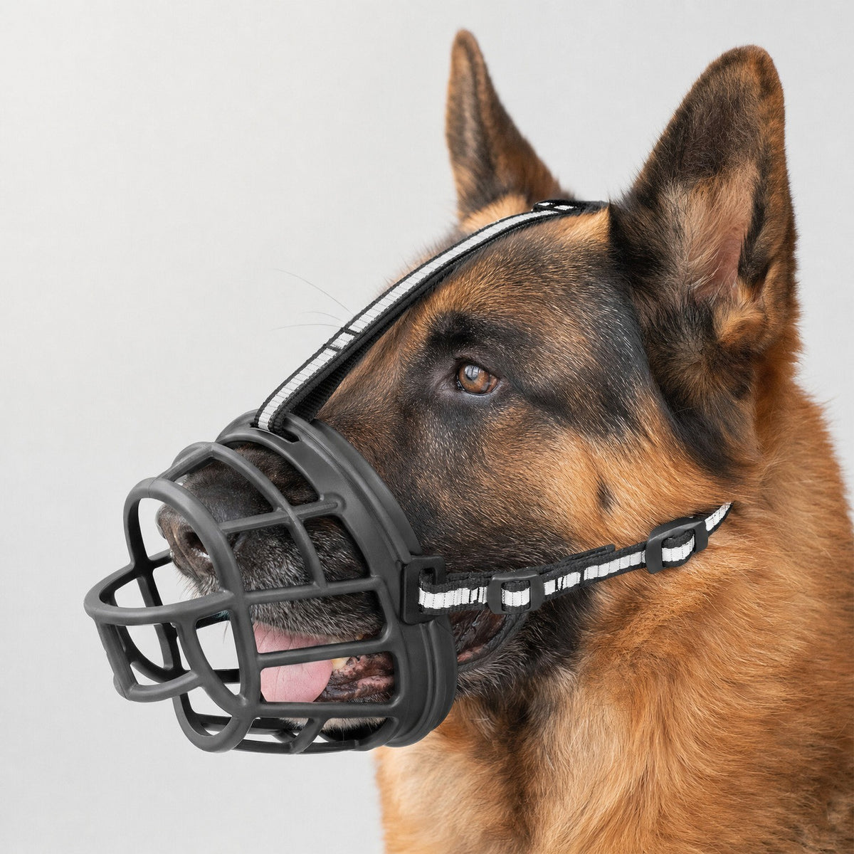 Adjustable Dog Muzzle Silicone Breathable Strong Basket Dogs Mouth Muzzles USA