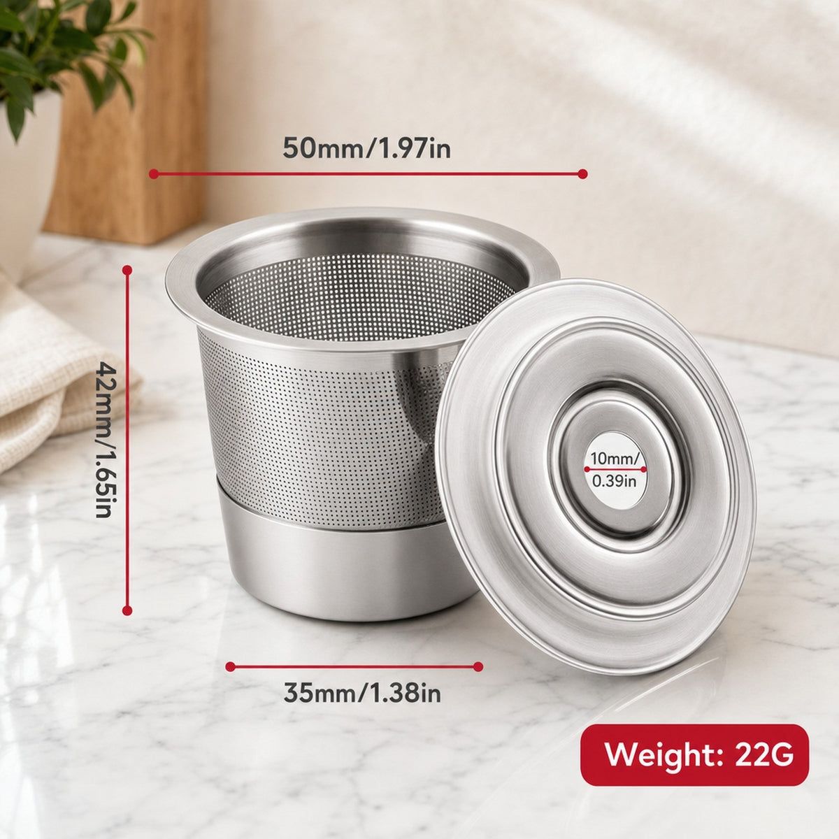 2/4 Pack K Cup Reusable Coffee Pods for Keurig: Stainless Steel Refillable K Cup