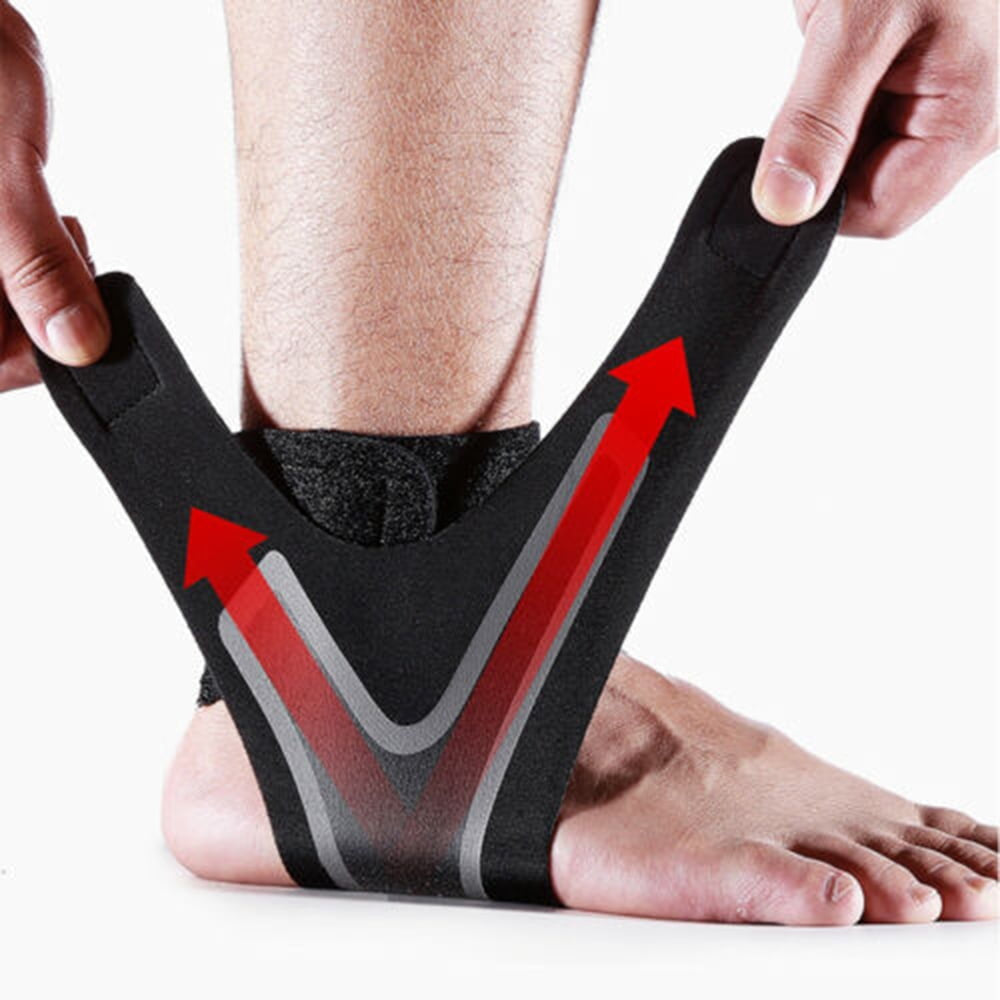 Ankle Brace Support Compression Sleeve Plantar Fasciitis Pain Relief Foot Wrap