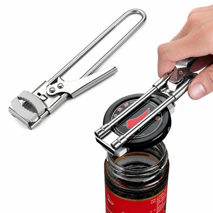 Jar Opener for Seniors Adjustable Stainless Steel Arthritis Jar & Bottle Opener